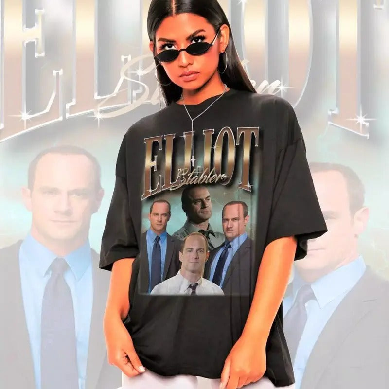 Elliot Stabler Shirt -Christopher Meloni Homage Unisex T-Shirt All Size Hoodie, Sweatshirt | ZylaModa.com