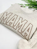 Embroidered Mama Sweatshirt, Birthday gift mama Crewneck, Personalized Sweatshirt, Trendy Crewnecks for Women, Mom gifts,...