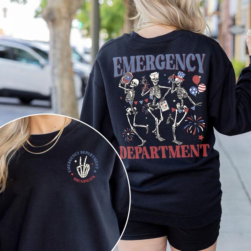 Emergency Department 4th Of July Shirt Er Nurse Shirt July 4th Independence Day Shirt Emergency Room Rn Shirt Brunswick...