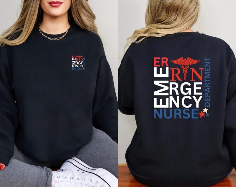Emergency Department Nurse Emergency Department 4th Of July Ed Sweatshirt Er Nurse Ed Nurse Emergency Nurse Shirt...