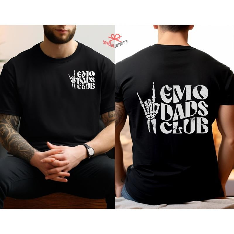 Emo Dads Club Cool Dads Club Emo Dad Tshirt Father Gifts For Dad Shirt For Men Funny Gift For Dadshirt For New Dad TK43GN...