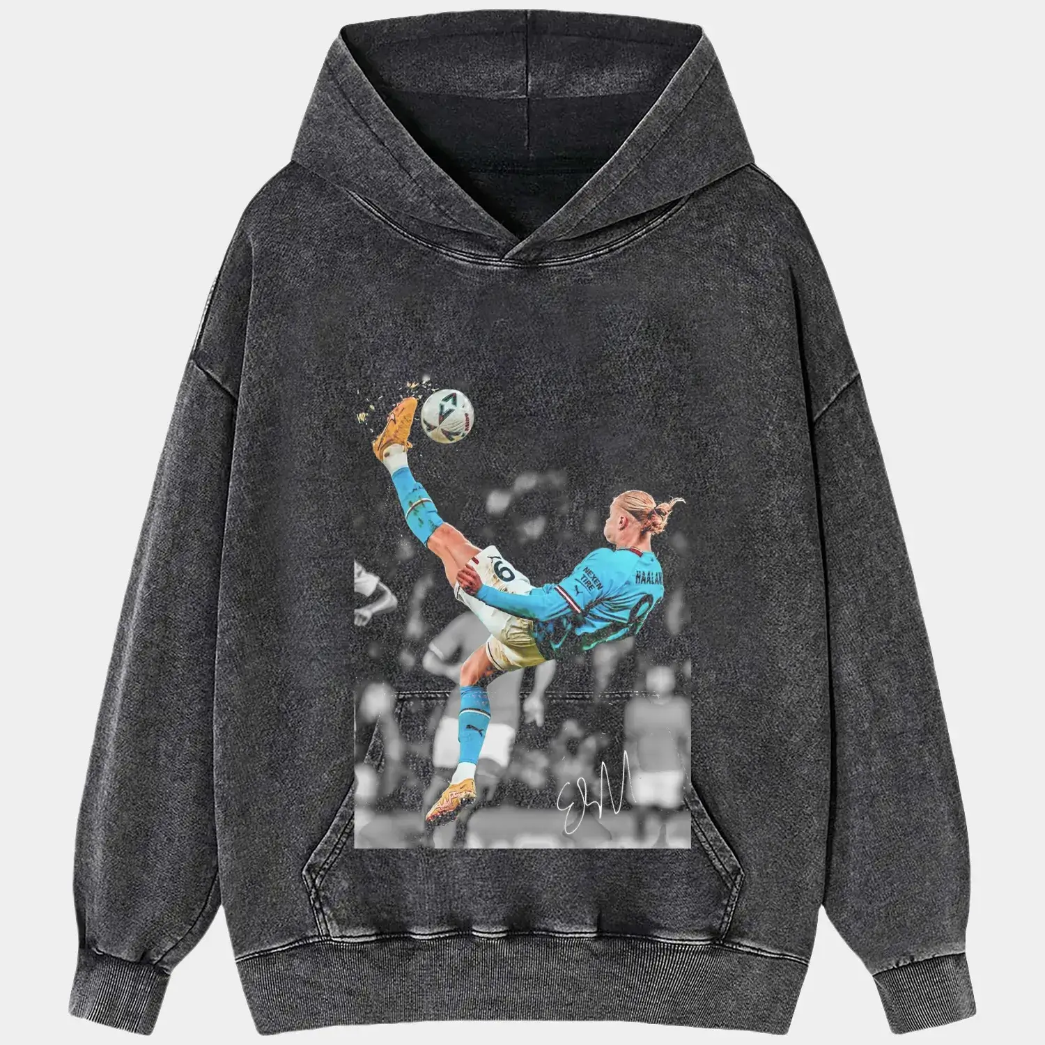 Erling Haaland Bicycle kick Tee Hoodie, Sweatshirt | ZylaModa.com (Image 2)