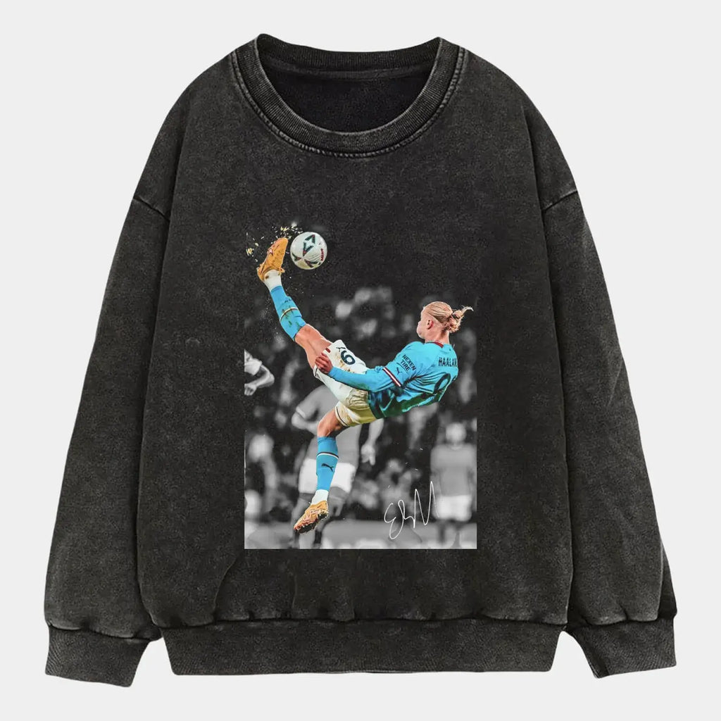 Erling Haaland Bicycle kick Tee Hoodie, Sweatshirt | ZylaModa.com (Image 3)
