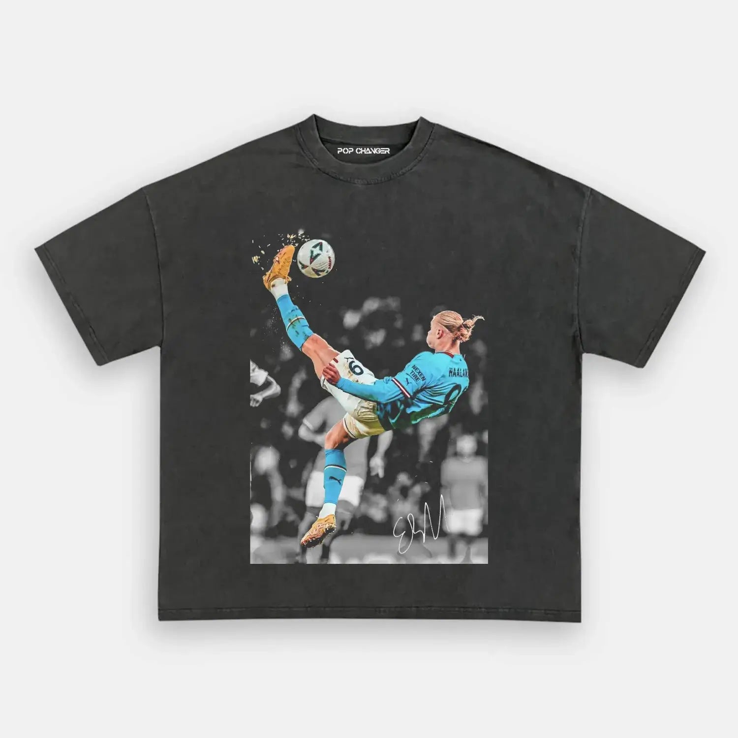 Erling Haaland Bicycle kick Tee Hoodie, Sweatshirt | ZylaModa.com (Image 4)