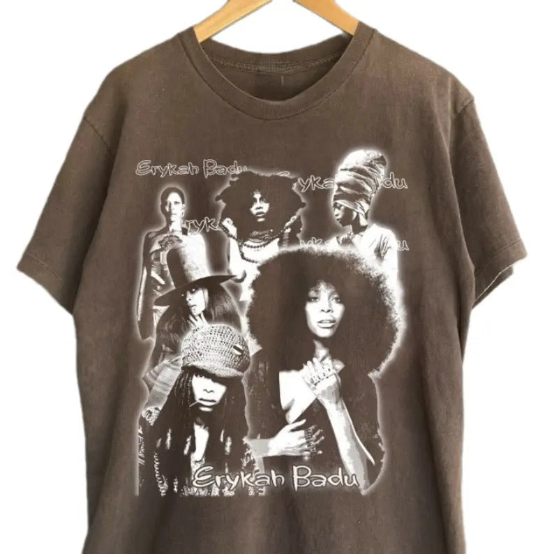 Erykah Badu Graphic Shirt, Gifts for Fans, Erykah Music Rock Tee, Gift For Men Women Shirt Hoodie, Sweatshirt | ZylaModa.com