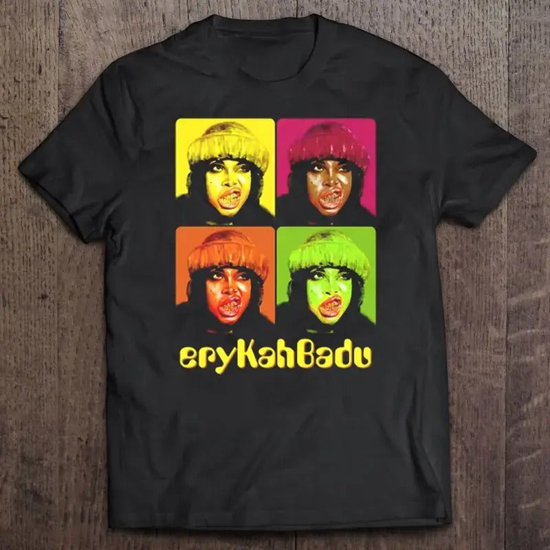 Erykah Badu shirt short Crewneck Shortsleeve Hoodie, Sweatshirt | ZylaModa.com
