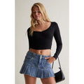 Est. PAC 1980 Women's Peony Cinched Long Sleeve Top T-Shirts, Hoodie, Sweatshirt | ZylaModa.com