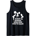 Every Woman should know how to clean funny workout gym top Tank Top Made in USA T-Shirts, Hoodie, Sweatshirt | ZylaModa.com