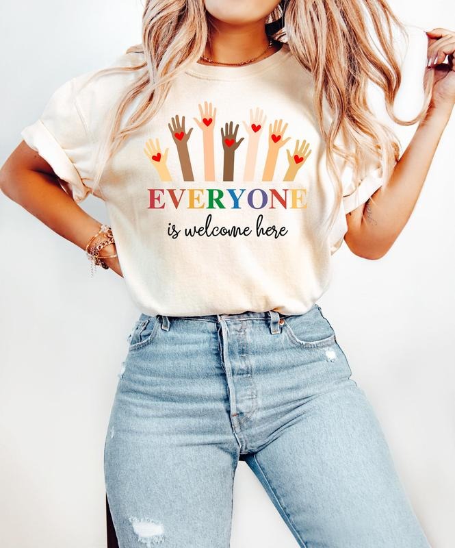 Everyone Is Welcome Here Shirt,  Idaho Teacher Shirt, Inclusion Equality Comfort Colors T-shirt, Political Protest Shirt,...