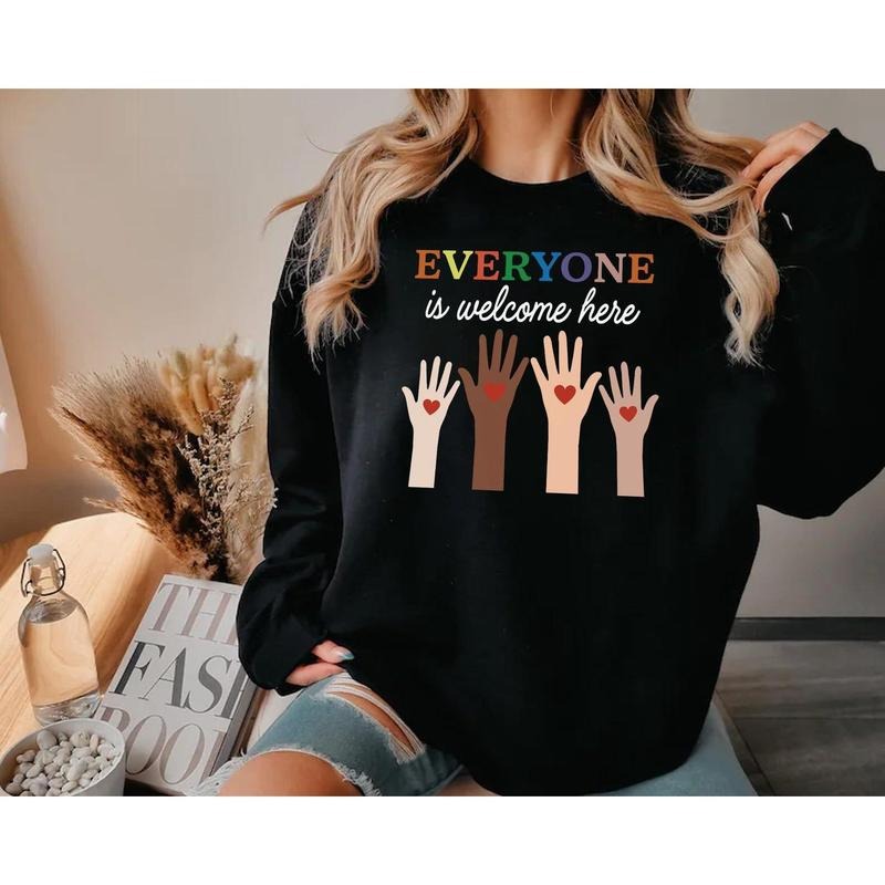 Everyone is Welcome Here Shirt , Inclusive Education Shirt, Idaho Teacher , Equality Tshirt , Equality Classroom,...