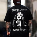 F*CK AROUND AND FIND OUT Defiant Nun Print Men's T-Shirt Hoodie, Sweatshirt | ZylaModa.com