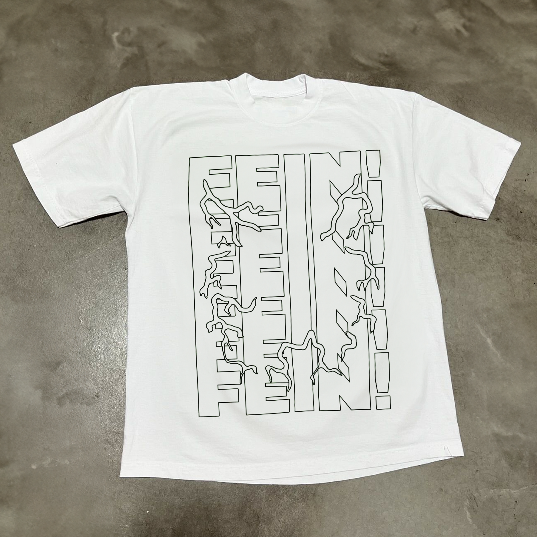 UTOPIA 'FEIN!' HEAVYWEIGHT WHITE T-SHIRT Hoodie, Sweatshirt | ZylaModa.com (Image 1)