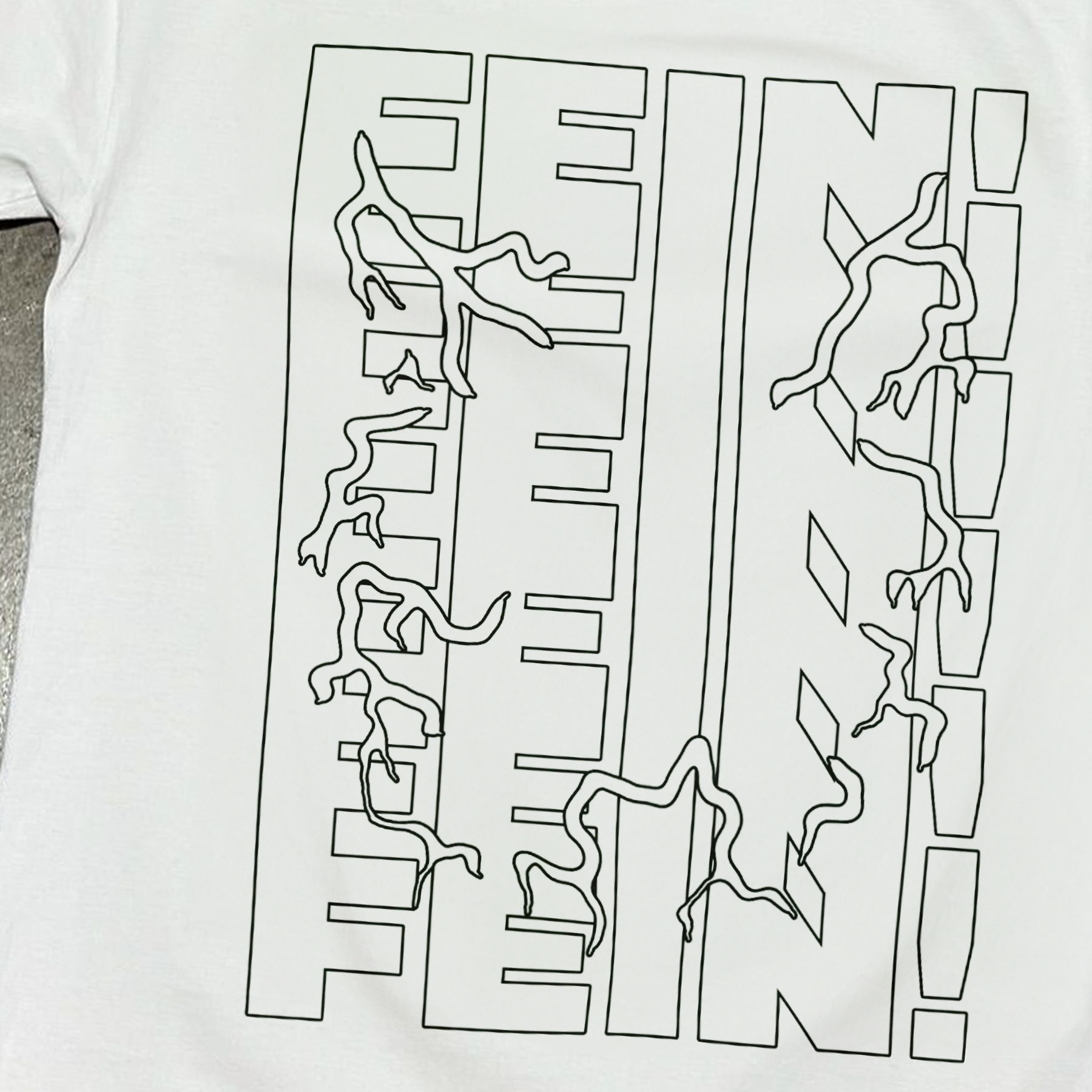 UTOPIA 'FEIN!' HEAVYWEIGHT WHITE T-SHIRT Hoodie, Sweatshirt | ZylaModa.com (Image 2)