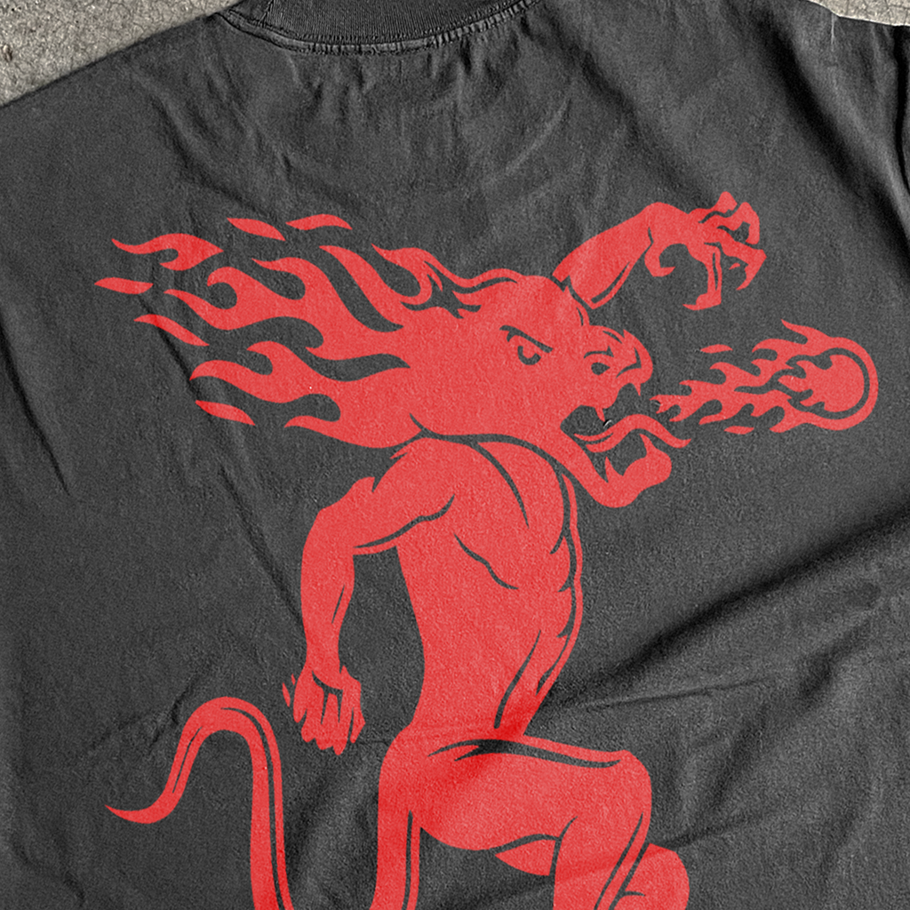 FIREBALL WHISKEY LOGO HEAVYWEIGHT BLACK T-SHIRT Hoodie, Sweatshirt | ZylaModa.com (Image 3)