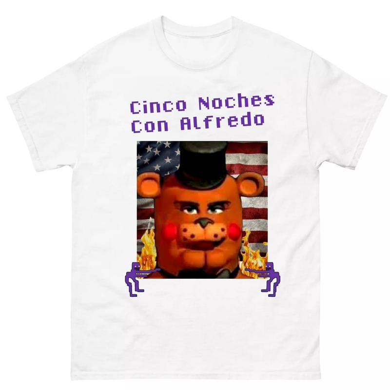 FNAF Graphic Tee Highlighting Spooky Animatronics and Bold Gaming Aesthetic Hoodie, Sweatshirt | ZylaModa.com
