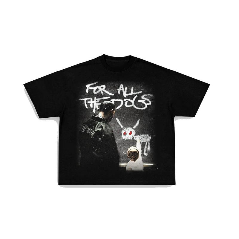 FOR ALL THE DOGS V2 TEE Print Short Sleeve T-Shirt Menswear Top Underwear Streetwear Tshirt Fabric Crewneck Shortsleeve...
