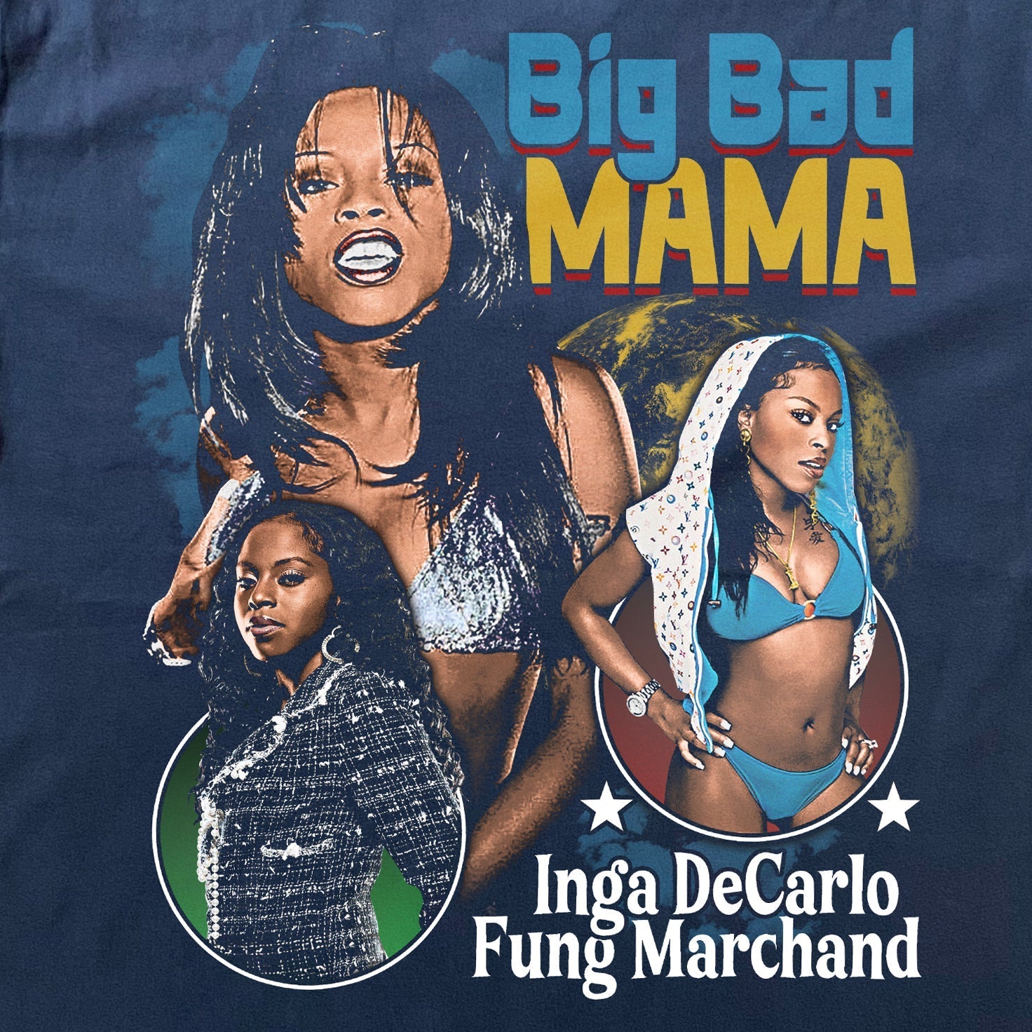 FOXY BROWN-BIG BAD MAMA HEAVYWEIGHT BLACK T-SHIRT Hoodie, Sweatshirt | ZylaModa.com (Image 3)