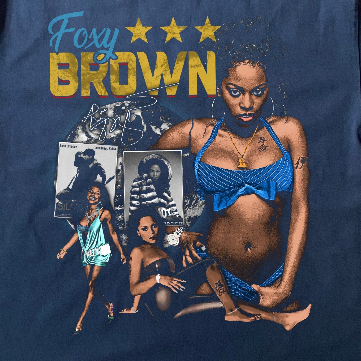 FOXY BROWN-BIG BAD MAMA HEAVYWEIGHT BLACK T-SHIRT Hoodie, Sweatshirt | ZylaModa.com (Image 2)