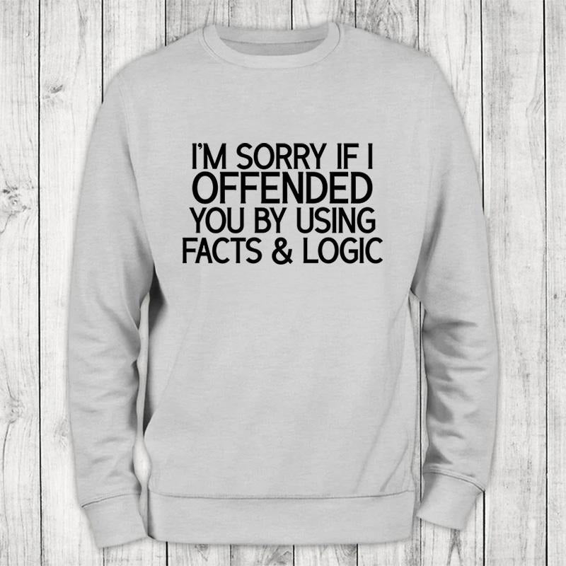 Facts & Logic Sweatshirt Classic Womenswear T-Shirts, Hoodie | ZylaModa.com