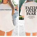 Faith Over Fear Christian Shirt ,Christian  sweater and Hoodie Sweatshirt | ZylaModa.com