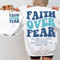 Faith Over Fear Shirt, Christian Shirt , Faith Hoodie , Jesus Shirt Cotton Sweaters Sweatshirt | ZylaModa.com