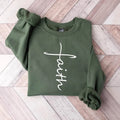 Faith Sweatshirt, Faith Cross Shirt, Christian Gift, Faith Gift, Christian Shirt, Love and Grace Shirt, Believe Shirt,...