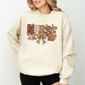 Fall Nurse Sweatshirt, Vintage Coquette Bow Sweatshirt For Nurses, Pumpkin Nurse Crewneck, Autumn Nurse Pullover, Cute...
