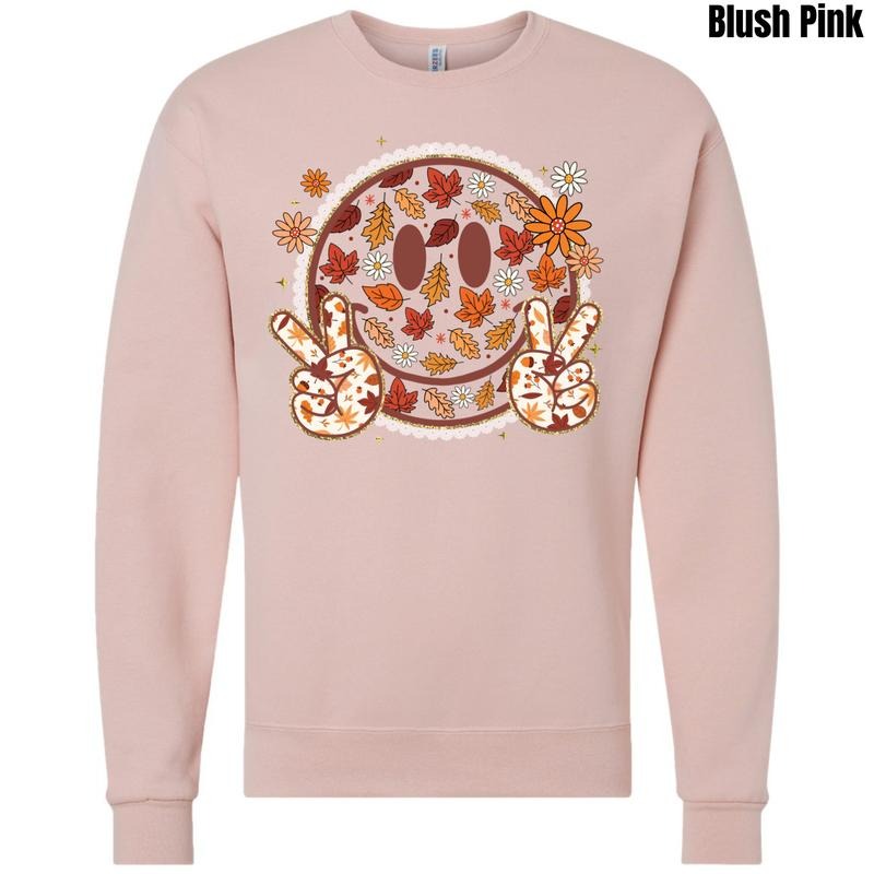 Falling Leaves Happy Face Sweatshirt 'NLB' T-Shirts, Hoodie | ZylaModa.com