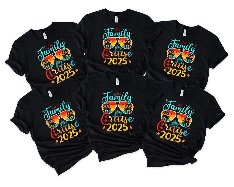 Family Cruise 2025 Shirt, Tropical Cruise Matching Shirt, Vacation Group Shirt, Cruise Trip Shirt for Family, Summer...