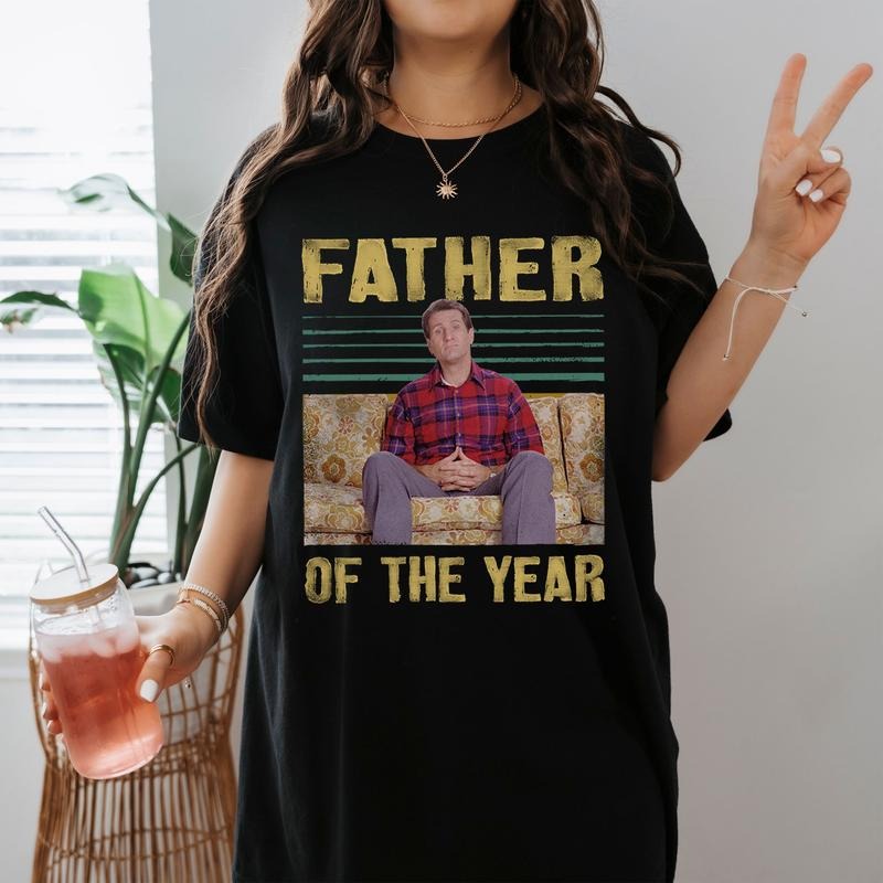 Father Of The Year Tee Married With Children Movie Al Bundy Vintage Shirt Hoodie, Sweatshirt | ZylaModa.com