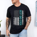 Father's day Best dad ever with US american flag T-Shirt | 100% Cotton Tee, Top Menswear Hoodie, Sweatshirt | ZylaModa.com