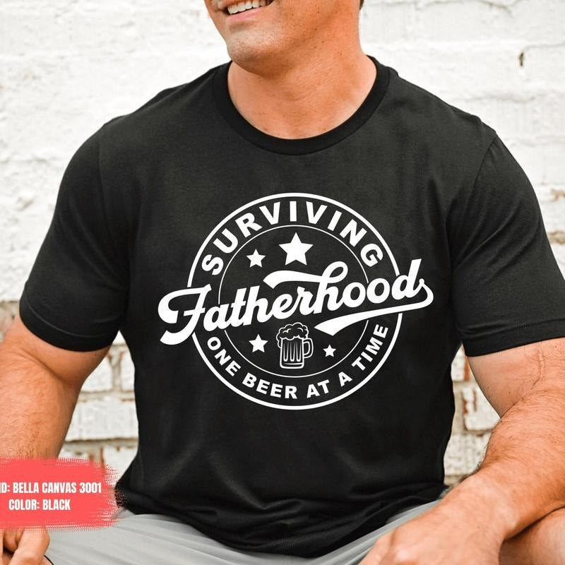 Fatherhood Shirt Funny Father Tee Medium Top Hoodie, Sweatshirt | ZylaModa.com