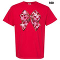 Faux Glitter Heart Bow Comfort Colors T-Shirt Hoodie, Sweatshirt | ZylaModa.com