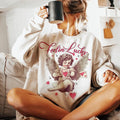 Feeling Lucky Sweatshirt, Cupid Valentines Sweatshirt, Valentines Day, Funny Vday Sweatshirt, Aesthetic Valentines...