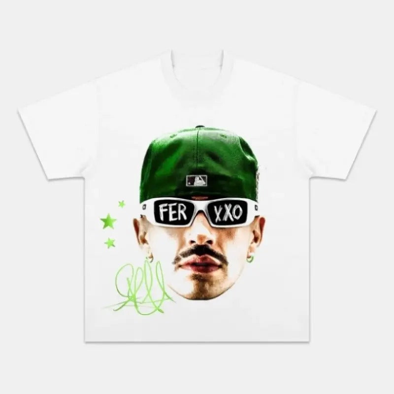 Feid Ferxxo Big Face Rap Tee - Trendy and Eye-Catching Design Hoodie, Sweatshirt | ZylaModa.com