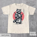 Fight Me Coward Vintage Samurai Raccoon Shirt, Funny Graphic T-shirt, Funny Martial Arts Shirt, Funny Raccoon Tee, Funny...
