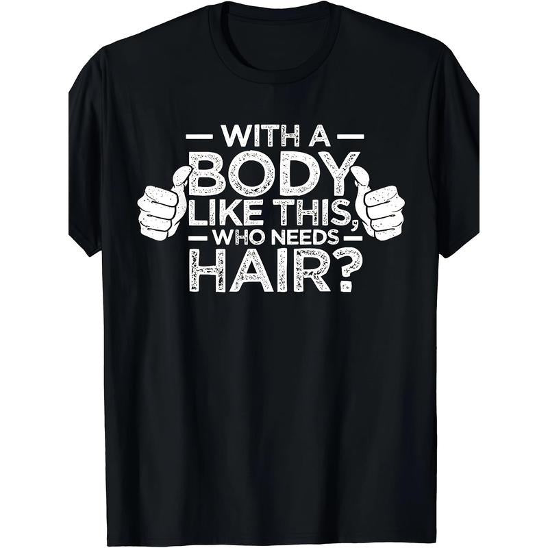 Figure like This Who Needs Hair Shirt Bald Man Dad Gift T-shirt made in usa Hoodie, Sweatshirt | ZylaModa.com