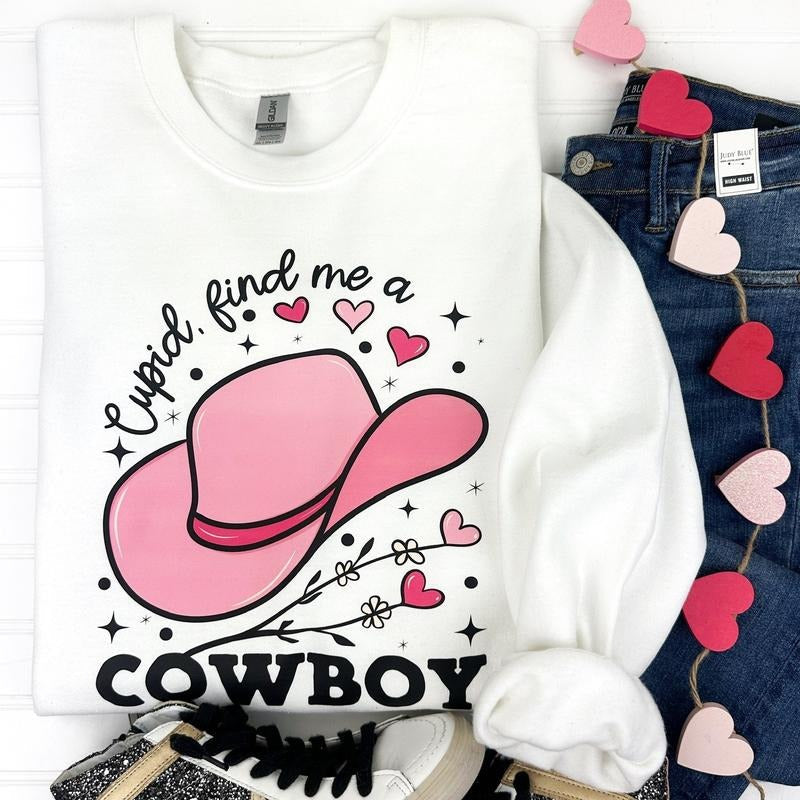 Find Me A Cowboy Gildan Sweatshirt T-Shirts, Hoodie | ZylaModa.com