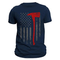 Firefighter Thin Red Line Flag With Axe 2.0 Men's T-Shirt Hoodie, Sweatshirt | ZylaModa.com