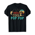 Fishing Reel Cool Pop Pop Father's Day Gift For Fisherman T-Shirt Cotton Made in USA Hoodie, Sweatshirt | ZylaModa.com