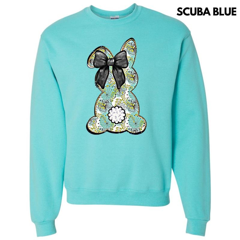 Floral Boho Bunny Sweatshirt T-Shirts, Hoodie | ZylaModa.com
