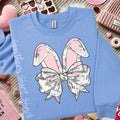 Floral Bunny Ears Sweatshirt | Carolina Blue T-Shirts, Hoodie | ZylaModa.com
