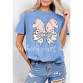 Floral Bunny T shirt  | Blue Jean comfort colors t shirt | Easter Bunny T shirt Hoodie, Sweatshirt | ZylaModa.com