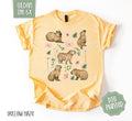 Floral Capybara Gildan Shirt, Cute Animal Tshirt Hoodie, Sweatshirt | ZylaModa.com