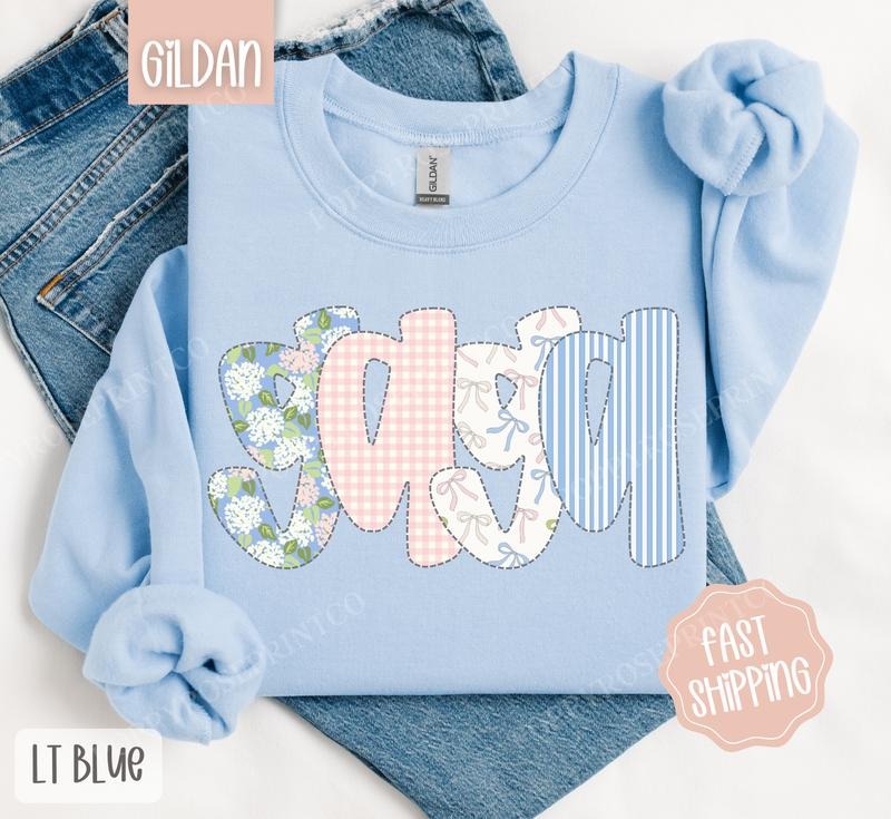 Floral Ga Ga Sweatshirt, Cute Spring Grandma Sweater, Trendy Coquette Crewneck T-Shirts, Hoodie | ZylaModa.com