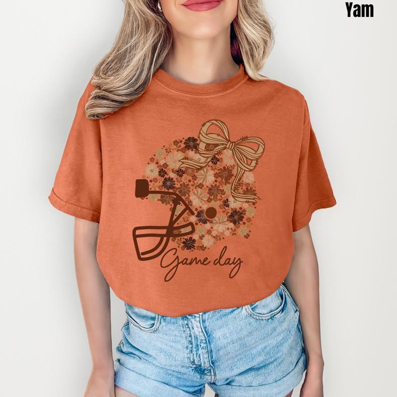 Floral Game Day Helmet Comfort Colors T-Shirt 'NLB' Hoodie, Sweatshirt | ZylaModa.com
