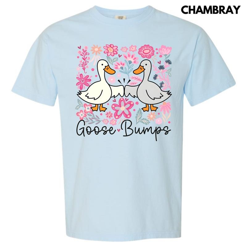 Floral Goose Bumps Comfort Colors T-Shirt 'NLB' Hoodie, Sweatshirt | ZylaModa.com