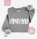 Floral Granny Comfort Colors Sweatshirt, Cute Spring Grandma Sweater, Coquette Granny Crewneck T-Shirts, Hoodie