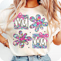 Floral Mama Coquette T-Shirt, Mama Flower T-Shirt, Preppy Mama T-Shirt, Mama Floral T-Shirt, Retro Mama Flower Shirt,...