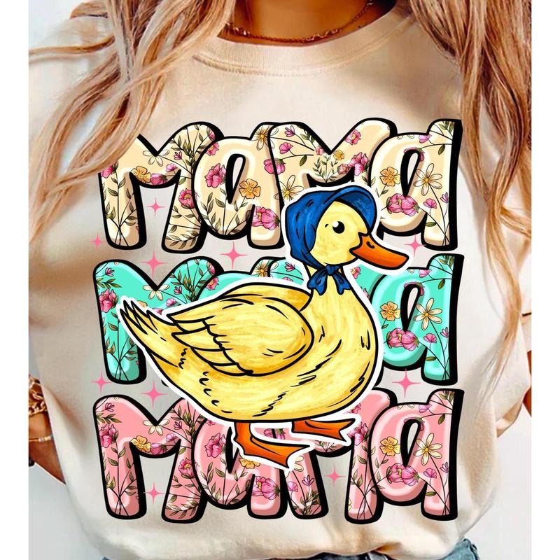 Floral Mama Goose Shirt, Mama Goose Shirt, Girly Shirt, Goose Shirt, Mother's Day Shirt, Floral Mama Shirt, Duck Shirt...
